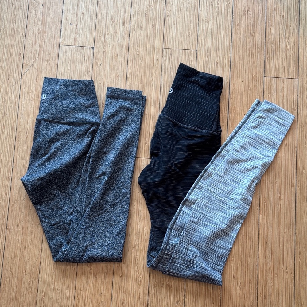 lululemon athletica Gray and Black Leggings Bundle